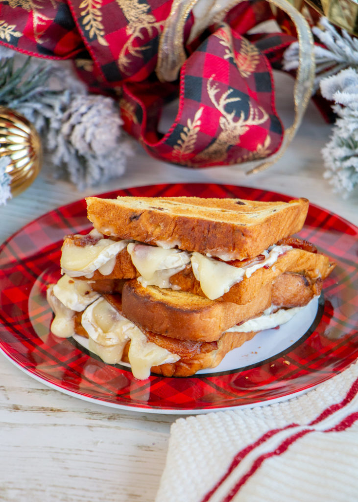 Cranberry Bacon Brie Grilled Cheese