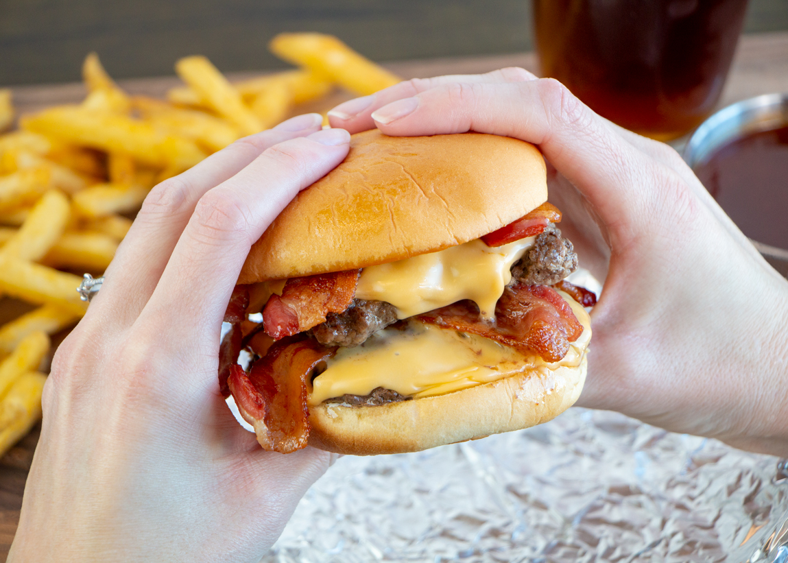 Bacon & Brie Burger - Martin's Famous Potato Rolls and Bread