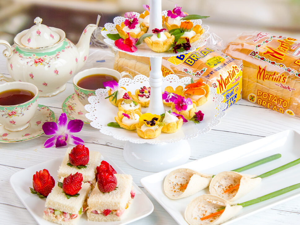 Floral Flavors Tea Sandwiches