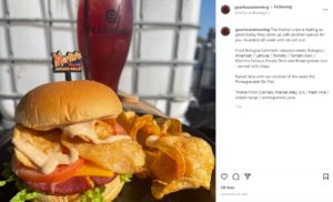 Fried Bologna Sammich from @GearhouseBrewing