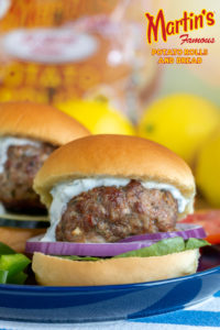 Greek meatballs with tzatziki sauce