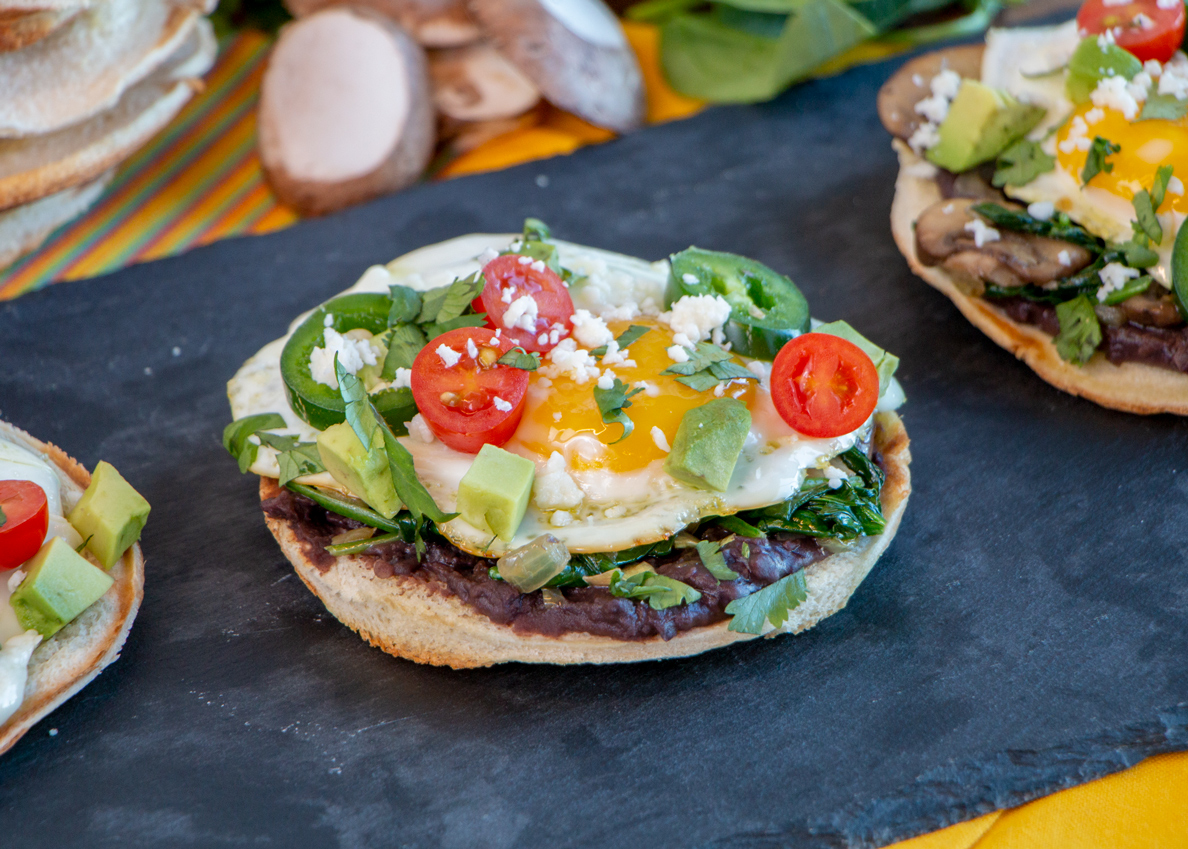 Green Chili Breakfast Toastadas - Martin's Famous Potato Rolls and Bread