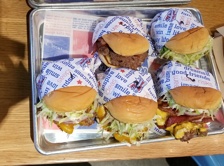 Food at Hollywood Burger