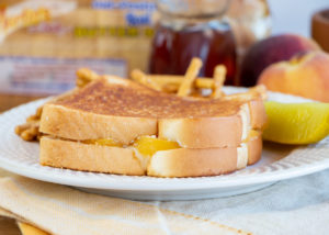 Honey & Peach Grilled Cheese