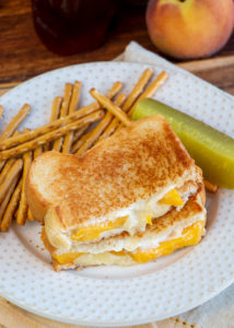 Honey & Peach Grilled Cheese