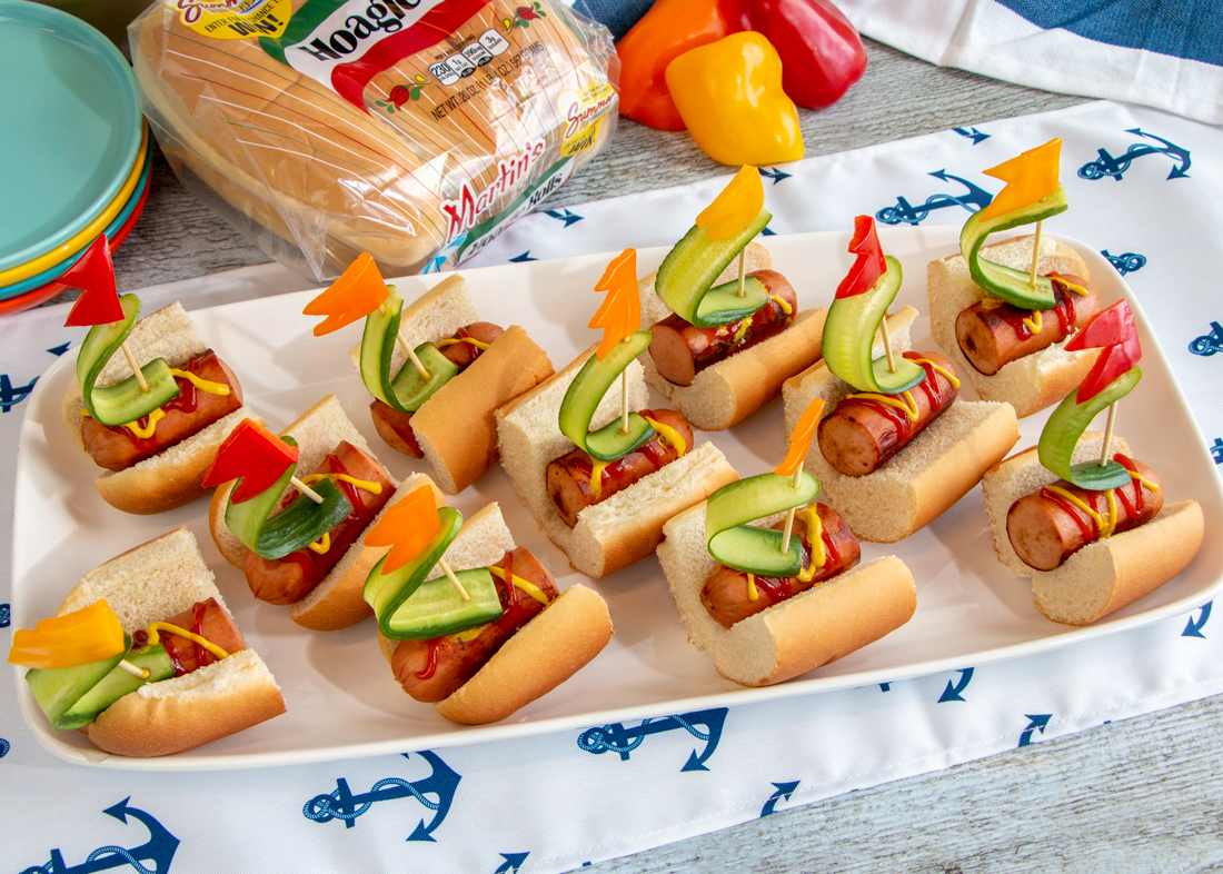 Hot Dog Slider Sailboats