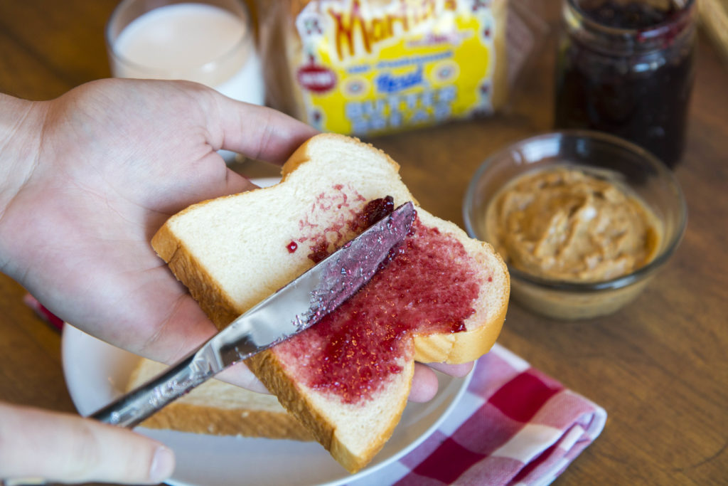 Jelly Spread Martin's Famous Potato Rolls and Bread