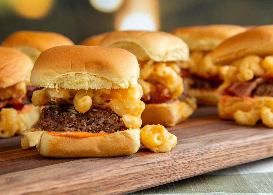 MacandCheeseBurgerSlider5 Martin's Famous Potato Rolls and Bread
