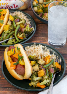 One Pan Healthy Sausage and Veggies