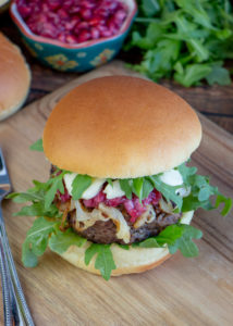 Pomegranate Brie Burger