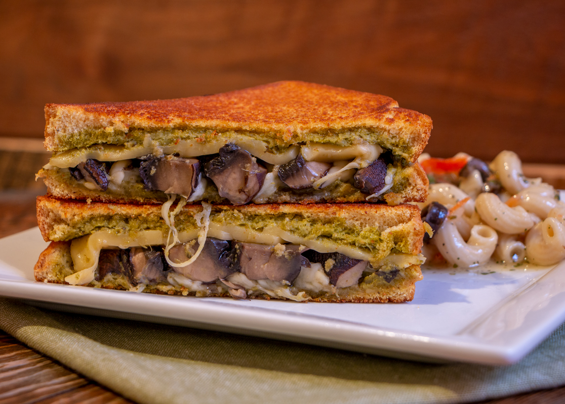 Portobello Pesto Grilled Cheese Martin's Famous Potato Rolls and Bread