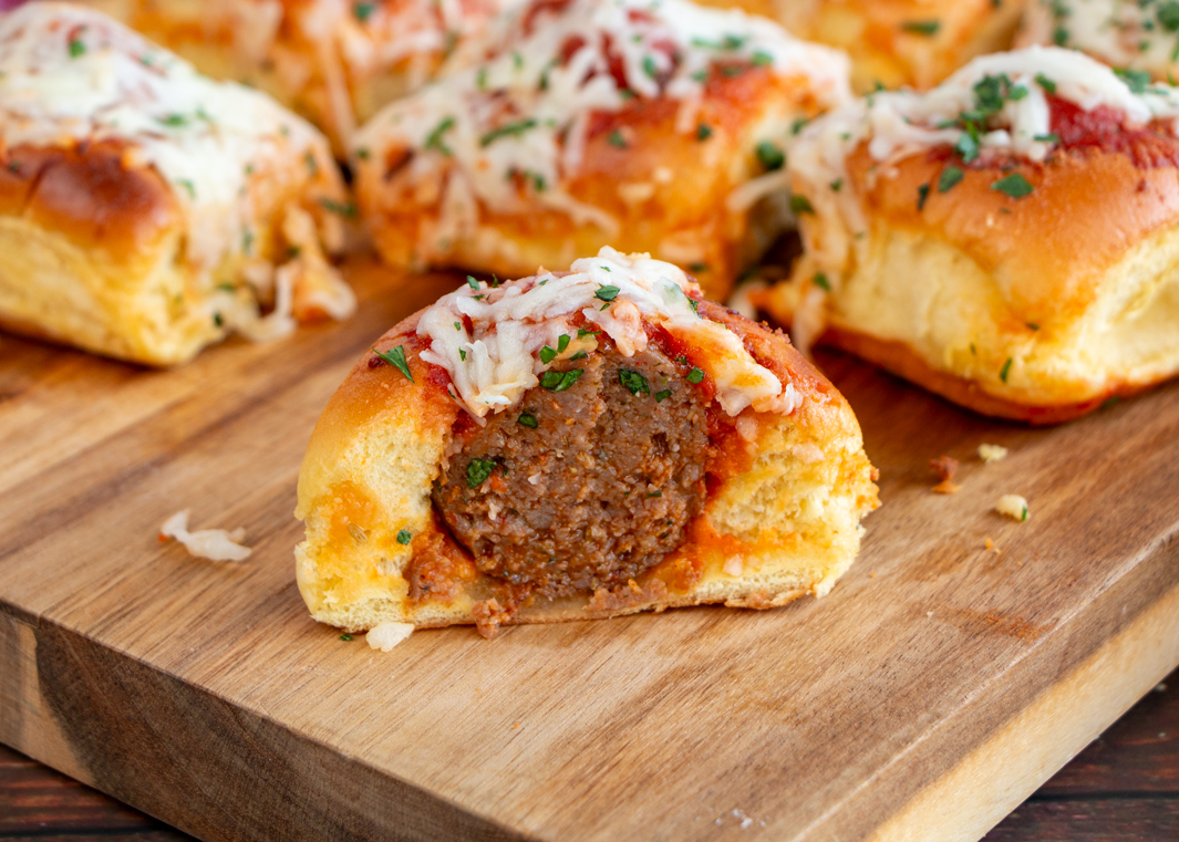 Pull Apart Meatball Sliders