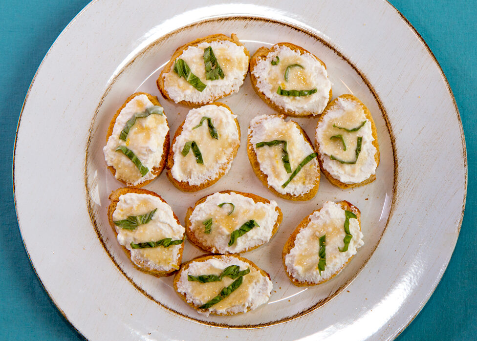 Ricotta Honey Bruschetta