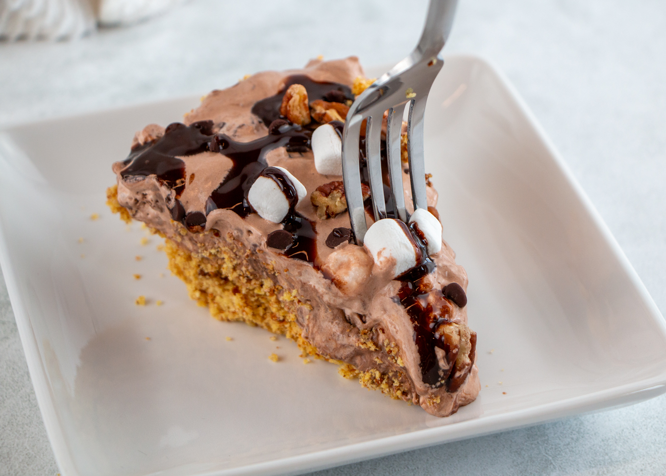 Rocky Road Freezer Pie