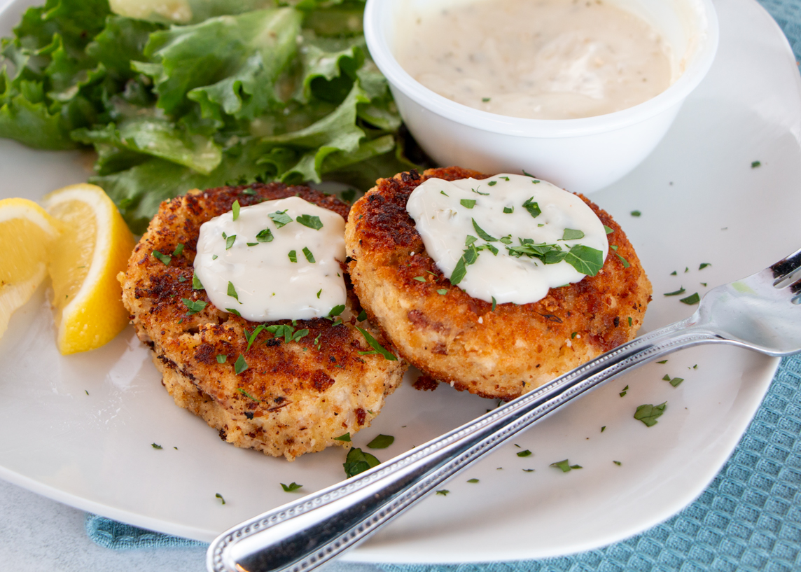 Salmon Cakes - Martin's Famous Potato Rolls and Bread