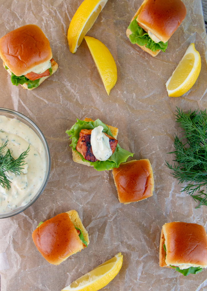 Salmon Sliders