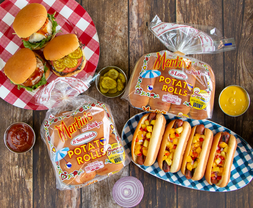 Martin's Sandwich and Long Potato Rolls - Summer Burger and Hot Dog Recipes