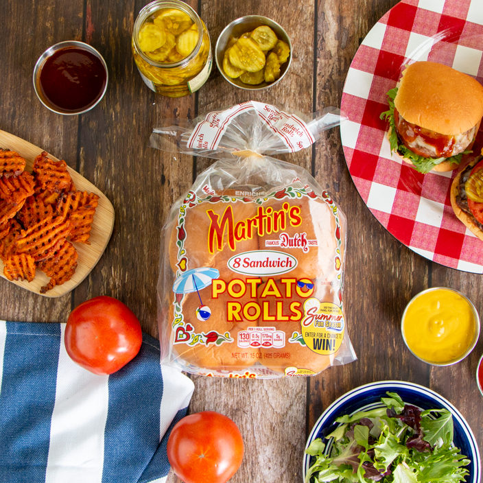 Martin's Sandwich Potato Rolls - Summer Burger Recipe