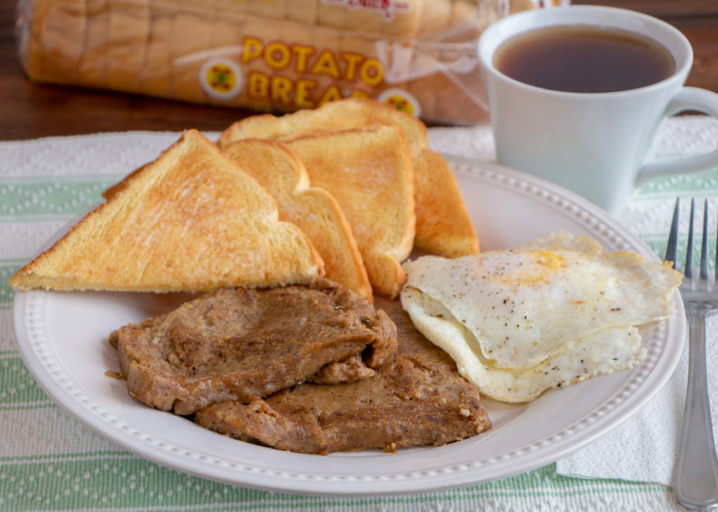 Scrapple and Eggs Breakfast