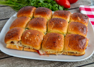 Shredded Chicken Parm Sliders