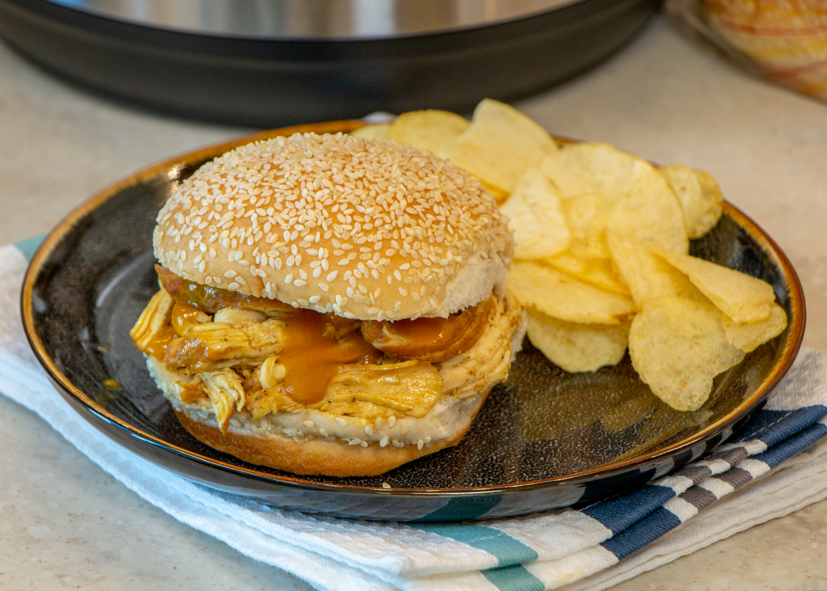 Honey Mustard BBQ Shredded Chicken Sandwich - Martin's Famous Potato ...