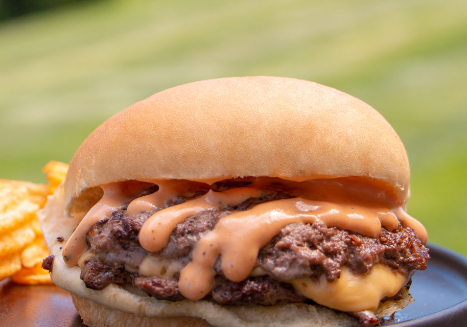 Double Smash Burger - Martin's Famous Potato Rolls and Bread