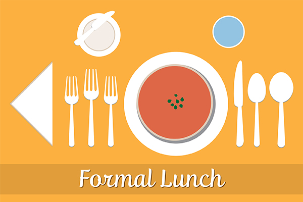Formal Lunch Table Setting