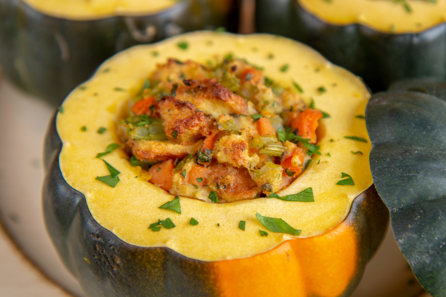 Thanksgiving Leftovers Recipe 11 - Stuffed Acorn Squash
