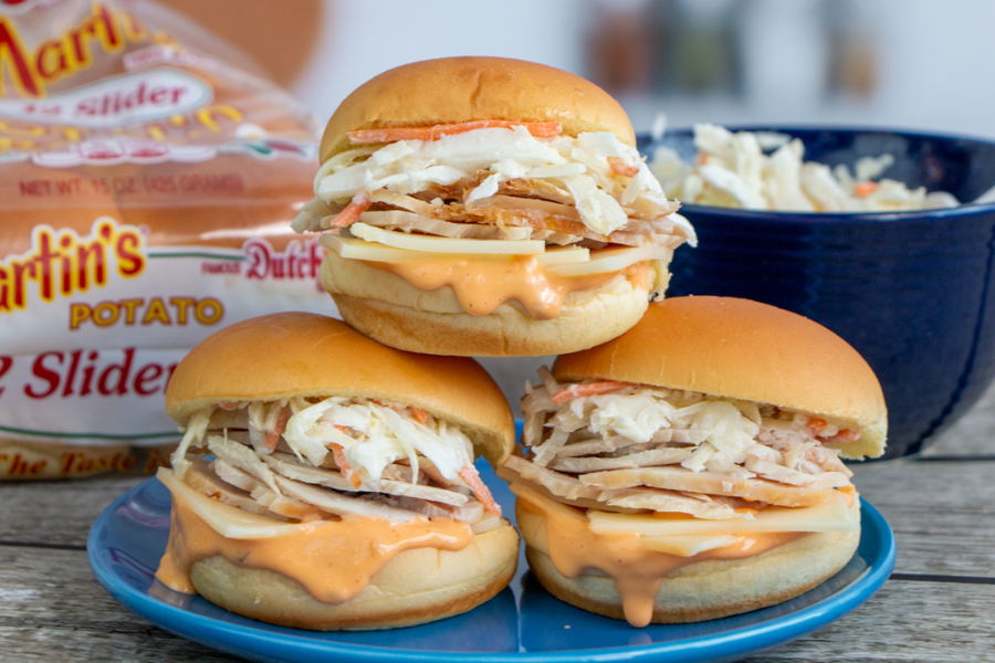 Thanksgiving Leftovers Recipe 3 - Turkey Rachel Sliders