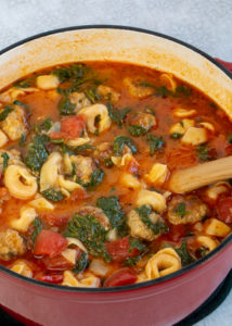 Italian Sausage & Tortellini Soup