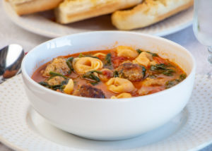 Italian Sausage & Tortellini Soup