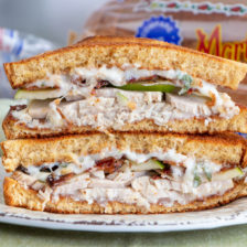 Turkey and Apple Grilled Cheese with Sage Mayonnaise