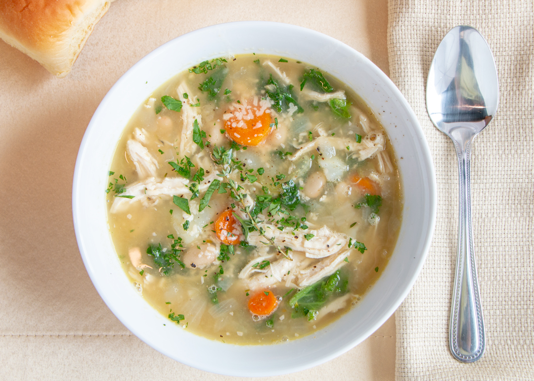 Tuscan Style Chicken Soup - Martin's Famous Potato Rolls and Bread