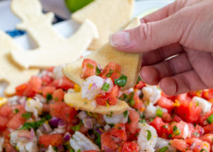 Watermelon and Citrus Shrimp Ceviche