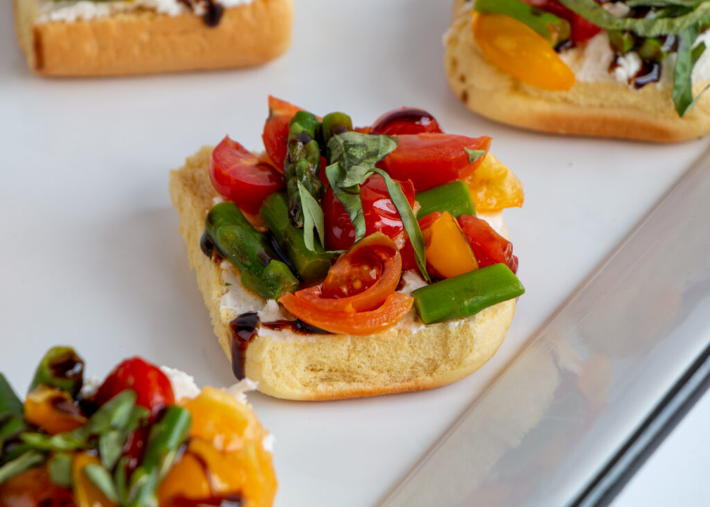 Savory Whipped Goat Cheese Bruschetta