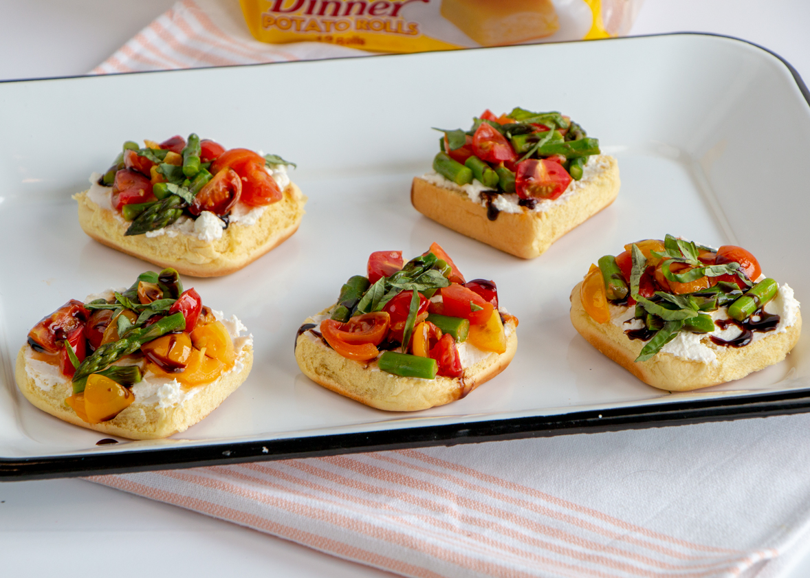 Whipped Goat Cheese Bruschetta (Savory) - Martin's Famous Potato Rolls ...